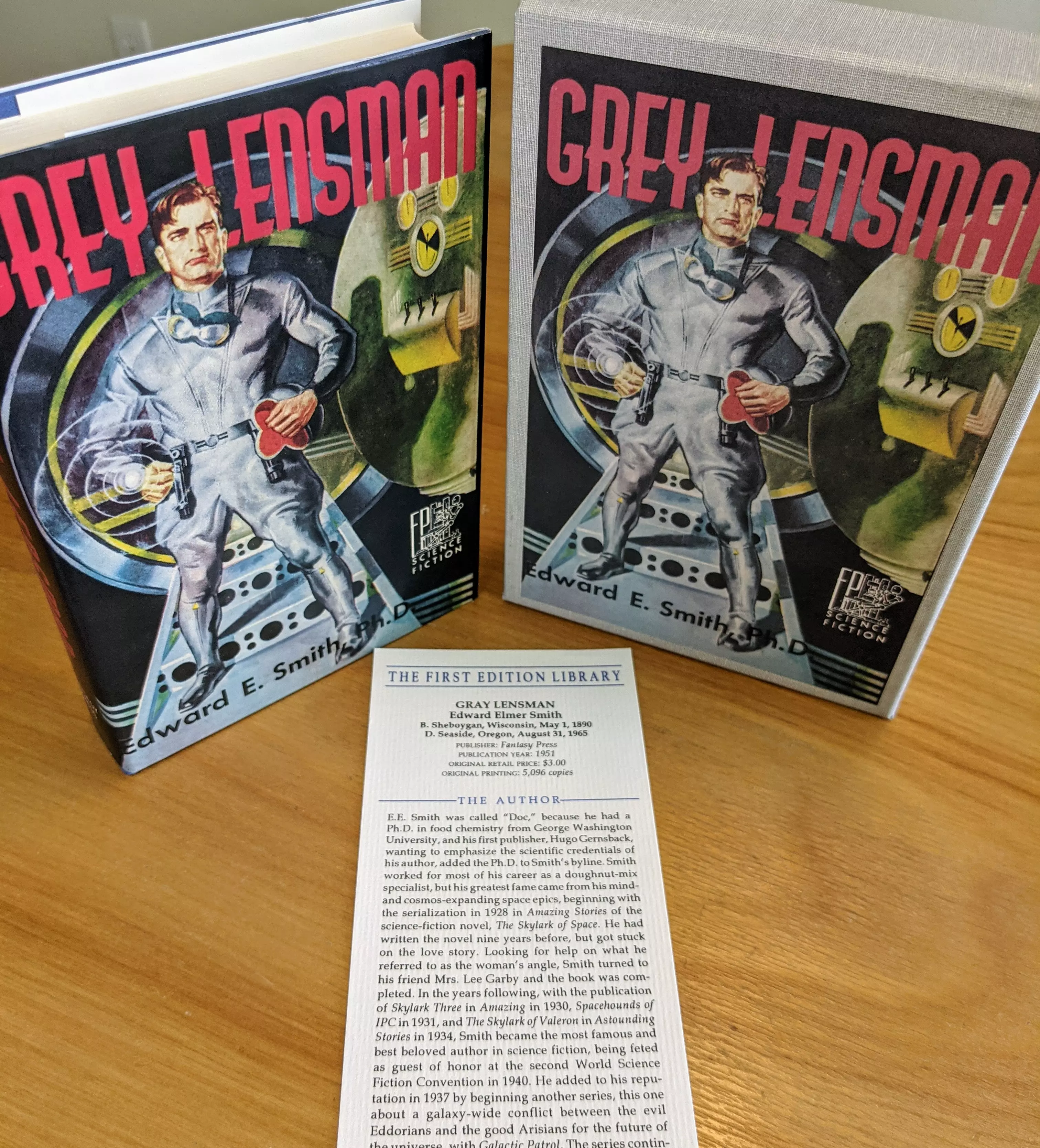As New Hardback Book with Original Illustrated Dust Jacket and Slipcase & Publisher's Notes Card
	  - From the Golden Age of Science Fiction First Edition Library